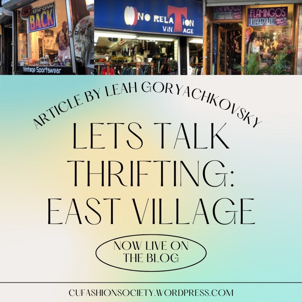 Lets Talk Thrifting: East Village